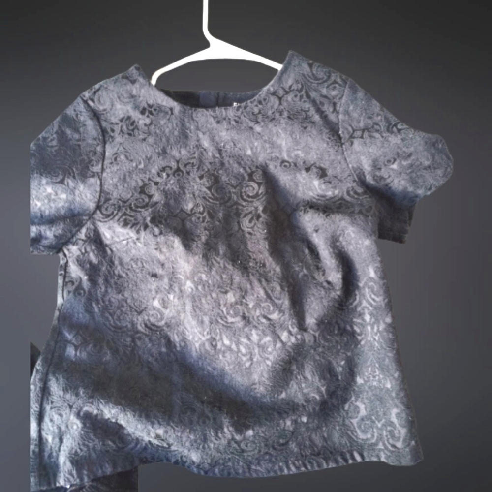 Damask Zip Blouse
